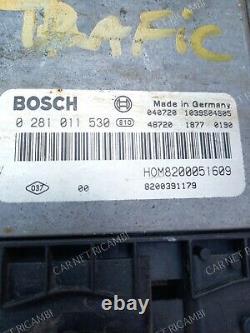 0281011530 bosch EDC15C13 HOM8200051609 ECU Moteur Opel Vivaro Traffic