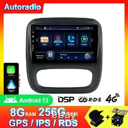 256G Android 13 Autoradio GPS Navi Pour Renault Trafic 3 Opel Vivaro B 2014-2021