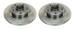 2x Jeu De Disques Frein Arri&egrave;re Pour Renault Trafic Opel Vivaro Nissan Primastar