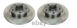 2x Jeu de Disques Frein Arrière pour Renault Trafic Opel Vivaro Nissan Primastar