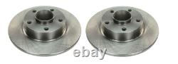 2x Jeu de Disques Frein Arrière pour Renault Trafic Opel Vivaro Nissan Primastar