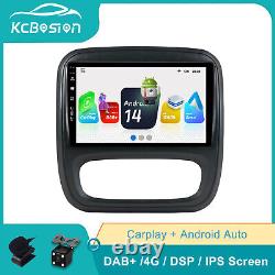 4G DAB+ Autoradio pour Renault Trafic 3 2014-2021/Opel Vivaro B 6G+128G Carplay