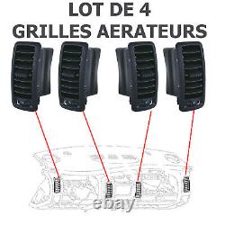 4 Grille Ventilation Diffuseur Air pour RENAULT TRAFIC II VIVARO A PRIMASTAR