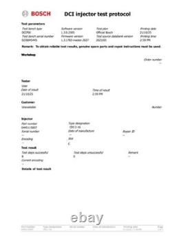 4x 0445115007 Bosch Injecteur Renault Trafic Laguna Opel Vivaro 2.0 H82409398