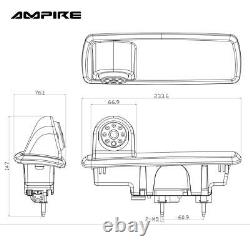Ampire KV-VIVARO-B-2G Caméra de Recul Compatible Avec Renault Trafic III 2014