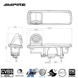 Ampire Kvx-Vivaro Caméra de Stationnement Arrière Compatible Renault Trafic III