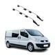 Barres De Toit Longitudinales Pour Renault Trafic / Opel Vivaro 2001-14 L2 Gris