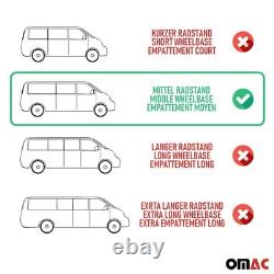 Barres de toit longitudinales pour Renault Trafic / Opel Vivaro 2001-14 L2 Gris