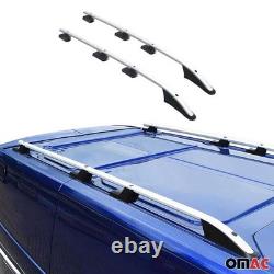 Barres de toit longitudinales pour Renault Trafic / Opel Vivaro 2001-14 L2 Gris