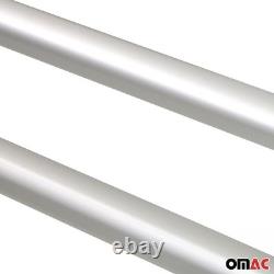 Barres de toit longitudinales pour Renault Trafic / Opel Vivaro 2001-14 L2 Gris