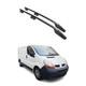 Barres De Toit Longitudinales Pour Renault Trafic Opel Vivaro A 2001-14 L1 Noir