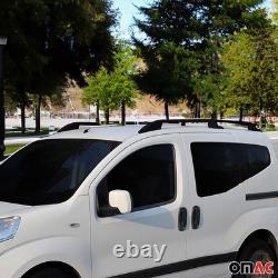 Barres de toit longitudinales pour Renault Trafic Opel Vivaro A 2001-14 L1 Noir