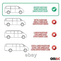 Barres de toit longitudinales pour Renault Trafic Opel Vivaro A 2001-14 L1 Noir
