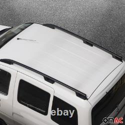 Barres de toit longitudinales pour Renault Trafic Opel Vivaro A 2001-14 L1 Noir