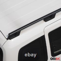 Barres de toit longitudinales pour Renault Trafic Opel Vivaro A 2001-14 L1 Noir