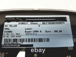 Bloc Compteurs Vitesse Renault Trafic Opel Vivaro 8200295452 A