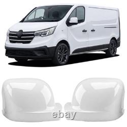 Cache-rétroviseur Trafic III Vivaro B Talento NV300 Blanc Brillant Boîtier