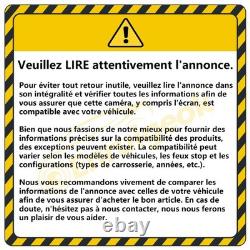 Caméra de recul feu stop arrière7Écran pour Renault Trafic Opel Vauxhall Vivaro