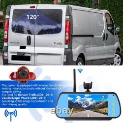 Caméra de recul sans fil+7Écran Pour Opel Vivaro Nissan Renault Trafic2001-2005