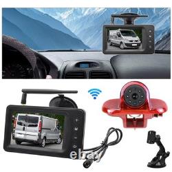 Caméra de recul sans fil feu de stop+5 Écran pour Renault Trafic Opel Vivaro