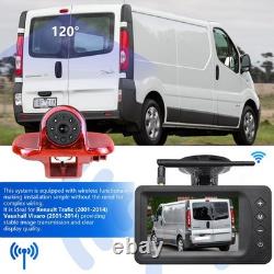 Caméra de recul sans fil feu de stop+5 Écran pour Renault Trafic Opel Vivaro
