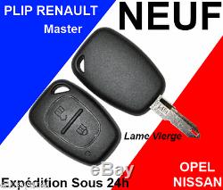 Coque Cle Plip Renault Opel Master Trafic Vivaro Telecommande Neuf Pro