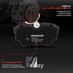 Disques de Frein Plaquettes Arrière 280mm pour Opel Vivaro B X82 Renault Trafic