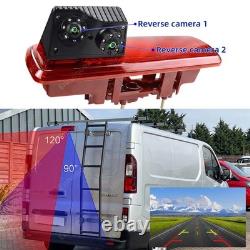 Dual lens Caméra feu de frein+Écran Pour Opel Vivaro Renault Trafic 2014-présent
