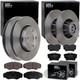 Eurobrake Disques + Revêtements Convient Pour Renault Trafic Ii 2 + Opel Vivaro