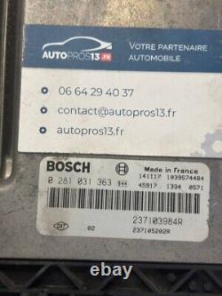 Ecu Calculateur De Moteur A Decoder Renault Trafic 0281031363 237103984r