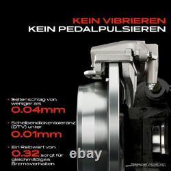 Frankberg Disques De Frein Pleins Arrière 280 Mm Pour Opel Vivaro Renault Trafic
