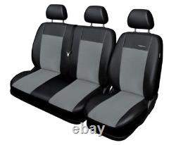 Housses de siège avant sur mesure 2+1 pour Renault Trafic III Opel Vivaro B