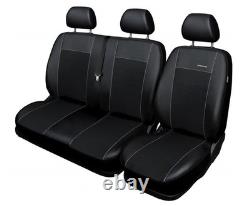 Housses de siège avant sur mesure 2+1 pour Renault Trafic II Opel Vivaro A BUS