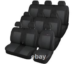Housses de siège sur mesure pour Renault Trafic III et Opel Vivaro B II 9 places