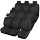 Housses De Si&egrave;ge Sur Mesure Pour Renault Trafic Iii Et Opel Vivaro B Ii 9 Places