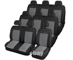 Housses de siège sur mesure pour Renault Trafic III et Opel Vivaro B II 9 places