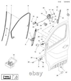 Joint De Porte Avant Gauche Pour RENAULT TRAFIC 3 OPEL VIVARO B 2014- 93451669