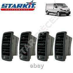 Lot de 4 grille ventilation tableau de bord TRAFIC 2 VIVARO A PRIMASTAR 00-14