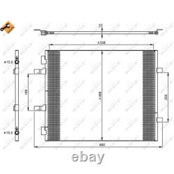 NRF Condenseur à Air pour Opel Vivaro Renault Trafic