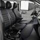 Noir Si&egrave;ge Housses Eco Cuir 2+1 Pour Renault Trafic Opel Vivaro
