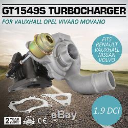 PRO Pour vauxhall opel vivaro movano 1.9 GT1549S 703245 turbocompresseur Ship