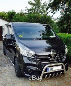 Pare Buffle Bullbar Protection Inox Pour Opel Vivaro Renault Trafic 2014-2018