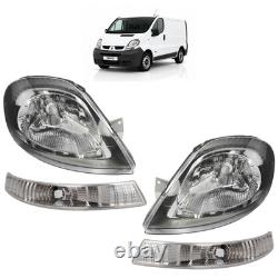 Phare Avant + Clignotant Électrique Pour Renault Trafic II Vivaro A Primastar
