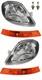 Phare Avant Gauche+droit + Clignotant + Ampoules Vivaro Renault Trafic Ii 01-07