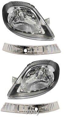Phare Avant Gauche+droit + Clignotant + Ampoules Vivaro Renault Trafic II 01-07
