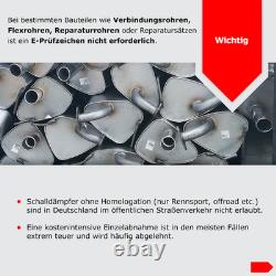 Pot d'échappement pour Fiat Talento Opel Vivaro Renault Trafic 1.6