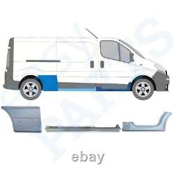 RENAULT TRAFIC VIVARO Long Tôle de réparation de Seuil / Kit / Droite