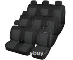 Renault Trafic III Opel Vivaro B 9 places Housses de siège sur mesure ELEGANCE