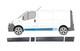 Renault Trafic Iii Opel Vivaro Nv300 Set Baguettes De Porte Cote Gauche