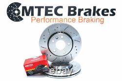 Renault Trafic Opel Vivaro 01-15 Perforé Rainuré Frein Avant Disques &